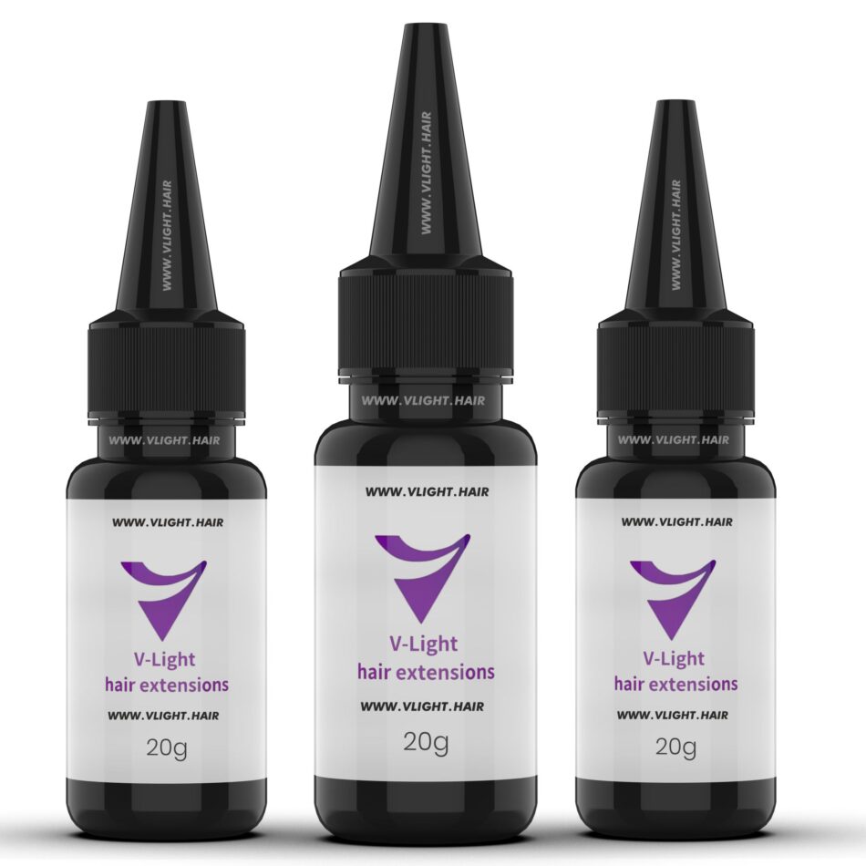 V-Light Hair Extensions Glue - 3er Spar Set